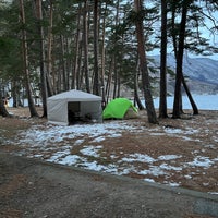 Photo taken at Lake Kizaki Campground by でっちん on 2/4/2024
