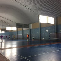 Photo taken at The Rackets Badminton Court by Night C. on 10/24/2015