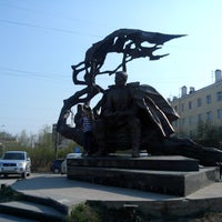 Photo taken at Памятник Кулаковскому by Alex E. on 5/19/2014