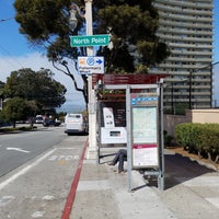 Photo taken at MUNI Bus Stop - Van Ness &amp;amp; North Point by Ami H. on 9/25/2018