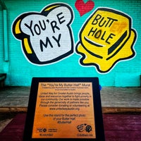 Photo taken at You&amp;#39;re My Butter Half (2013) mural by John Rockwell and the Creative Suitcase team by Ami H. on 11/16/2022