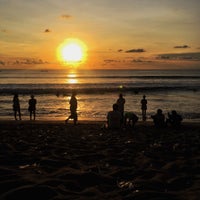Photo taken at Kuta Beach by Agus P. on 2/23/2017