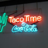 Photo taken at Taco Time by Taylor O. on 2/10/2013