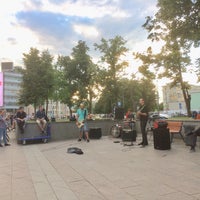 Photo taken at Площадь Арбатские Ворота by Galina L. on 7/13/2018