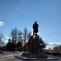 Photo taken at Памятник Ленину by Galina L. on 3/13/2019