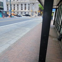 Photo taken at 13th &amp;amp; Market Bus Stop by Mike C. on 5/8/2023