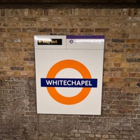 Photo taken at Whitechapel London Underground Station by Acki on 10/24/2023