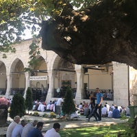 Photo taken at Isa Beg Mosque by Muhammet Ö. on 9/1/2017