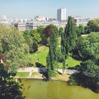 Photo taken at Parc des Buttes-Chaumont by Ryan K. on 4/22/2018