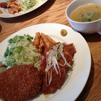 Photo taken at 豚と野菜のレストラン キッチン田 DEN by Noritaka I. on 1/6/2013