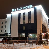 Photo taken at Sky Lux Hotel by Rob S. on 1/24/2020