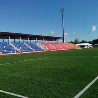 Photo taken at Стадион (база Снежинка) by Юрий С. on 7/20/2014