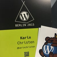 Photo taken at WordCamp Berlin by Karin C. on 11/14/2015