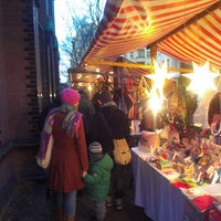 Photo taken at Weihnachtsmarkt an der Samariterkirche by Matthias D. on 12/15/2013