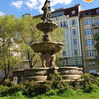 Photo taken at Park na náměstí 14. října (2. část: s Medvědí fontánou) by Čip on 4/12/2020