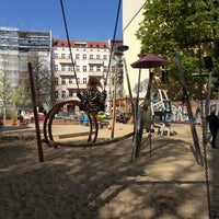 Photo taken at Spielplatz Rykestraße by Berno W. on 3/30/2014