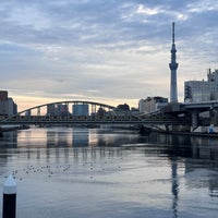 Photo taken at Ryogoku Bridge by かず on 1/18/2024