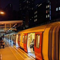 Photo taken at Barbican London Underground Station by Eric R. on 3/13/2020