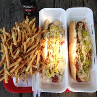 Photo taken at Scooter&amp;#39;s World Famous Dawg House by Deb S. on 8/30/2014