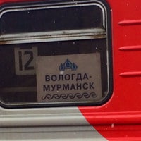 Photo taken at Поезд №373Я/374Я Мурманск — Вологда by Арина Ш. on 5/8/2014
