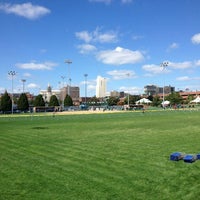 Photo taken at St. Louis University Billiken  Softball Field by Anne Mims A. on 10/4/2014