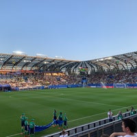 Photo taken at Stade des Alpes by Jessica B. on 6/18/2019
