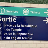 Photo taken at Métro République [3,5,8,9,11] by Ivan I. on 8/7/2021