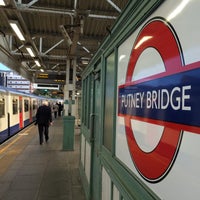Photo taken at Putney Bridge London Underground Station by Jaroslaw M. on 9/14/2015