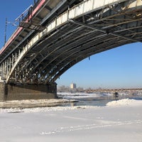 Photo taken at Poniatowski Bridge by Jaroslaw M. on 2/18/2021