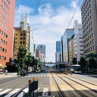 Photo taken at 袋町電停 (Fukuro-machi Sta.) (U2) by Takumi K. on 7/23/2021