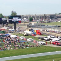 Photo taken at Indianapolis Motor Speedway South Vista Stand by Gina W. on 5/24/2015