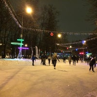 Photo taken at Каток «Сокольники» by Olechka Y. on 1/30/2015