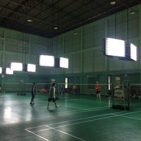 Photo taken at Tobacco Badminton Court by Werasak S. on 6/11/2016