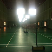 Photo taken at Tobacco Badminton Court by Werasak S. on 1/14/2017