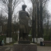 Photo taken at Скульптура «Строительница» by Анна К. on 4/17/2016