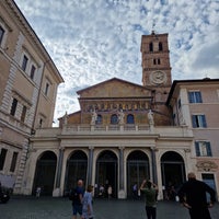 Photo taken at Basilica di Santa Maria in Trastevere by Julien on 10/9/2022