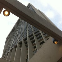 Photo taken at Marriott Marquis Pool by Brianna M. on 7/1/2013