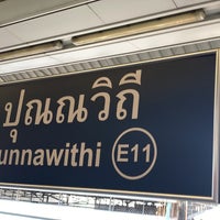 Photo taken at BTS Punnawithi (E11) by Ninngen A. on 2/12/2023