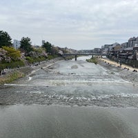 Photo taken at Shijo-ohashi Bridge by Koji S. on 4/6/2024
