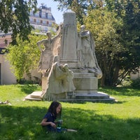 Photo taken at Square Claude Nicolas Ledoux by Michael H. on 8/14/2021
