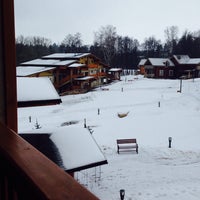 Photo taken at Welna Eco Spa Resort by Daria S. on 2/23/2015