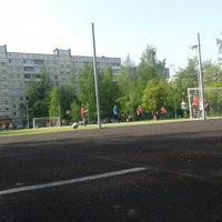 Photo taken at Футбольное поле лицея №488 by Alyona M. on 5/20/2014