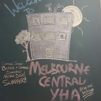 Photo taken at YHA Melbourne Central by Yoshio A. on 10/23/2014