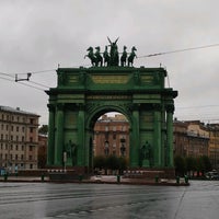 Photo taken at Narva Triumphal Arch by Юрий С. on 9/25/2021