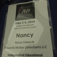 Photo taken at College Park Marriott Hotel &amp;amp; Conference Center by Nancy E. on 5/3/2019