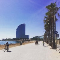 Photo taken at Barceloneta Beach by Jarn V. on 8/30/2016