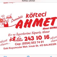 Photo taken at İvrindili Köfteci Ahmet by Ahmet K. on 11/24/2016
