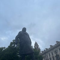 Photo taken at Winston Churchill Statue by KM on 8/22/2022