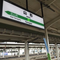 Photo taken at Yamagata Station by curiosita a. on 6/27/2015