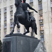 Photo taken at Памятник кубанскому казачеству by Константин С. on 3/22/2019